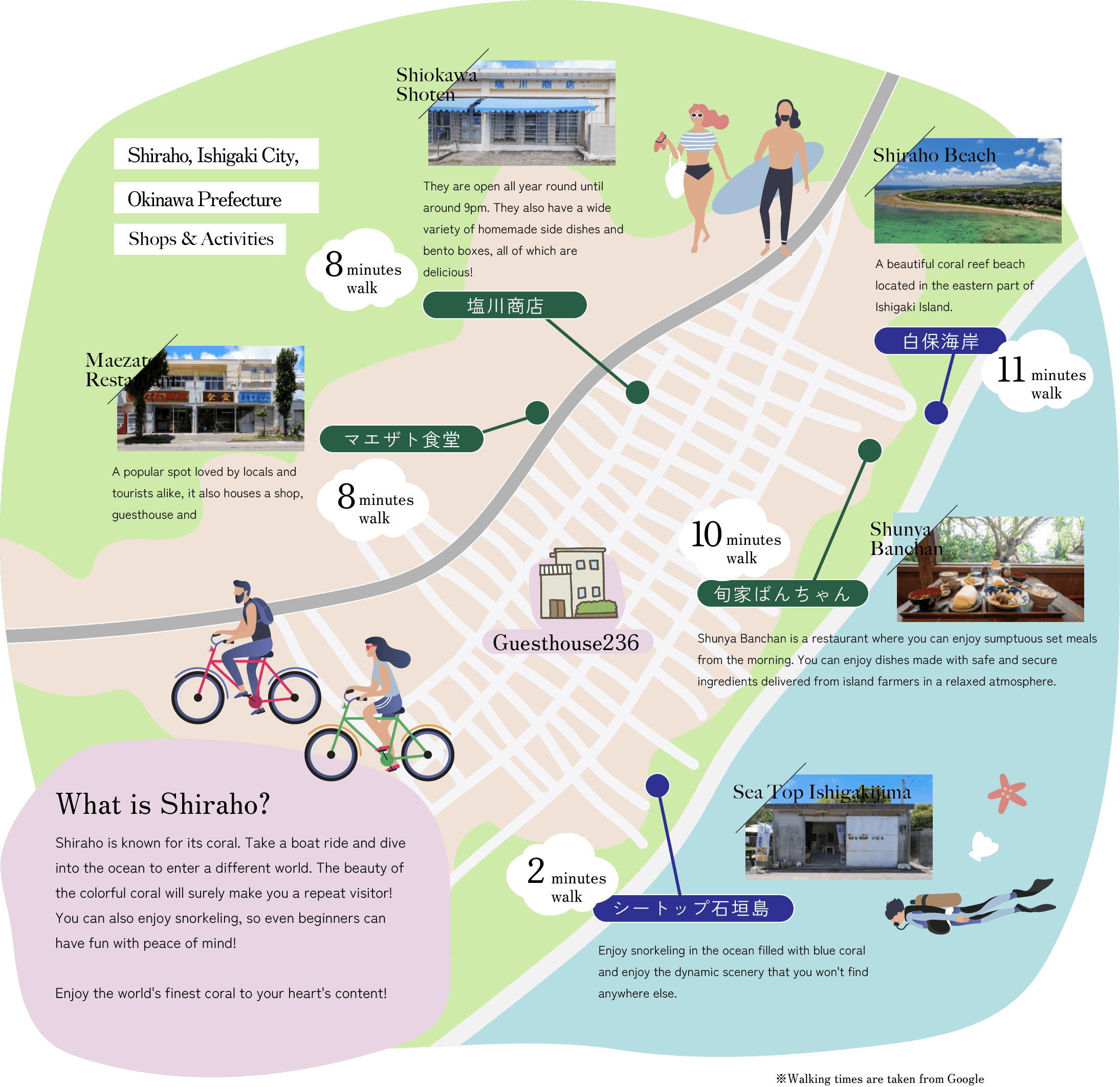 Surroundings of GUESTHOUSE236, Ishigaki Island